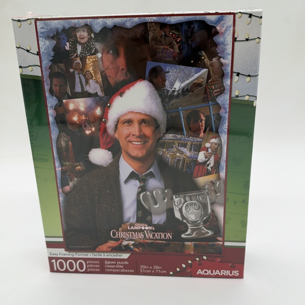 NIB Aquarius National Lampoon's Christmas Vacation Puzzle 1000 Pc 20x28" SEALED